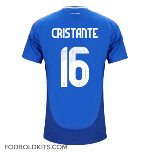 Italien Bryan Cristante #16 Hjemmebanetrøje EM 2024 Kortærmet